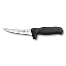 boning knife FIBROX narrow black blade length 12 cm | curved blade product photo