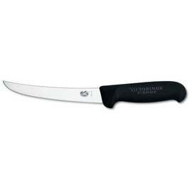 boning knife FIBROX wide black blade length 15 cm | curved blade | smooth cut product photo