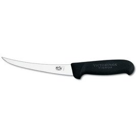 boning knife FIBROX narrow black blade length 12 cm | curved blade | smooth cut product photo