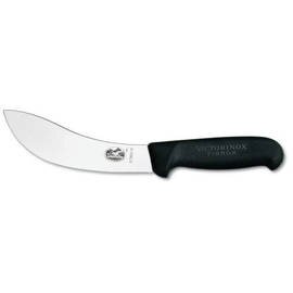 skinning knife FIBROX black blade length 12 cm | American form | smooth cut product photo