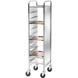tray trolley CA 1451RP white with sidewalls  | 530 x 325 mm  H 1750 mm product photo