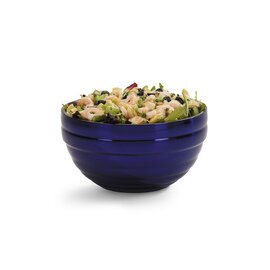 serving bowl 700 ml stainless steel round with relief double-walled Ø 144 mm H 76 mm product photo
