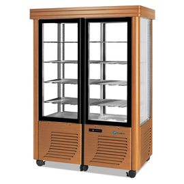 panorama freezer vitrine 800 BT BAROCCO | walnut coloured product photo