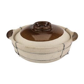 CLEARANCE | clay pot  Ø 200 mm  H 100 mm  | 2 handles product photo