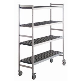 rack FERMOSTOCK 6611 plastic aluminum 780 mm 460 mm  H 1820 mm wheeled 7 closed shelf board(s) bay load 240 kg product photo