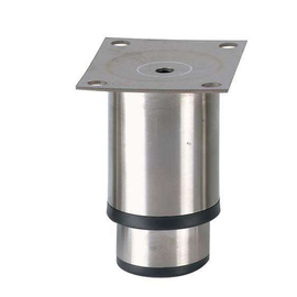 adjustable foot LPI-501 | stainless steel with plastic base black H 90 - 120 mm product photo