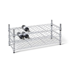 wine rack metal 3 wire grid shelf (shelves) 910 mm x 360 mm H 425 mm | 27 bottles of 0.75 ltr product photo