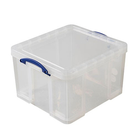storage box with lid PP transparent 42 l | 520 mm x 440 mm H 310 mm product photo