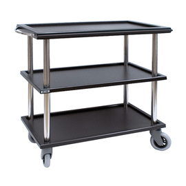 serving trolley black | 3 shelves L 1020 mm B 570 mm H 970 mm product photo