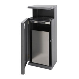 ashtray litter bin anthracite rectangular incl. inner bin product photo  S