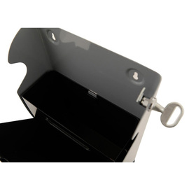 wall ashtray 3 ltr steel grey fire-resistent product photo  S