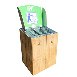 The DropPit - Plinth made of larch wood product photo  S