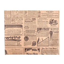 snack paper | 250 mm x 200 mm | newspaper theme beige product photo