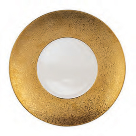 underplate DERAS Ø 290 mm set of 6 porcelain decor golden coloured product photo  S
