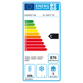 bakery refrigerator DL 1000 P TN with solid door | 935 ltr for 20 baking sheets à 600 x 800 mm product photo  L