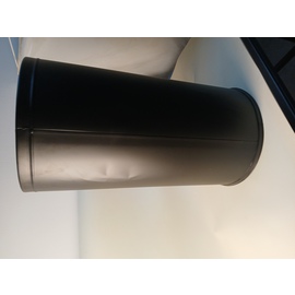 B-STOCK | dustbin with swinging lid - extra large, galvanized insert, color: black, powdercoated, dimensions: Ø 38 cm, height: 73 cm product photo  S